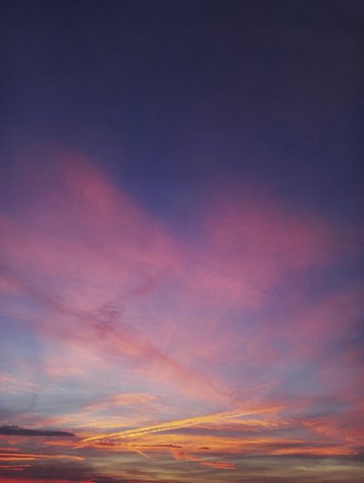 Céu vibrante ao pôr do sol de Angelo Cerantola