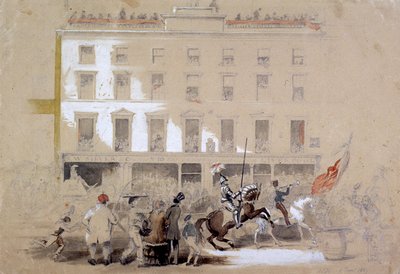 Show do Lord Mayor, Cornhill, Londres, 1849 de Angelo Collen Hayter