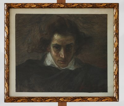Retrato de um músico (pastel) de Angelo Longanesi