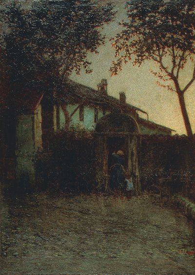 Dawn, por Angelo Morbelli de Angelo Morbelli
