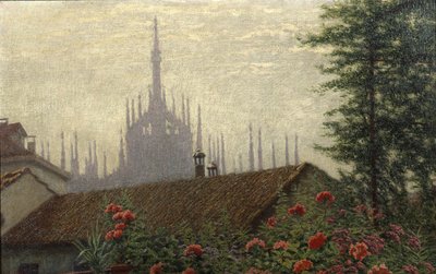 As torres do domo, 1900-1901. de Angelo Morbelli