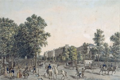 Os Grands Boulevards em 1804 de Angelo after Garbizza