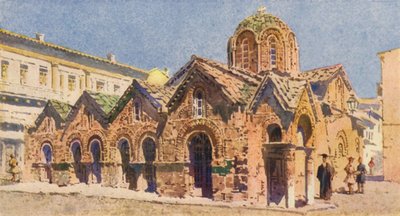Igreja de Panagia Kapnikari, Atenas (lito preto) de Angelos Giallinos