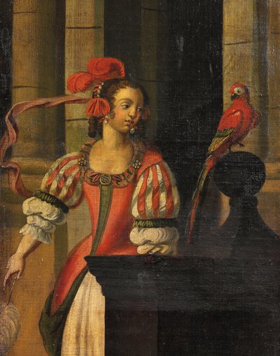 Ecrã frente e verso quatro vezes, c.1700 de Anglo Flemish School