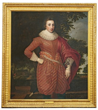 Retrato de um cavalheiro, tradicionalmente identificado como Henrique, Príncipe de Gales, c.1620 de Anglo Flemish School