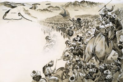 Alexandre, o Grande, invade a Índia de Angus McBride