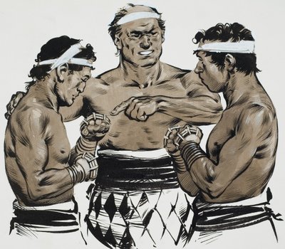 Boxe (guache sobre papel) de Angus McBride