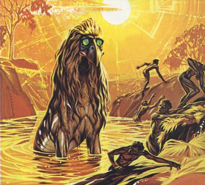 Bunyips (litografia a cores) de Angus McBride