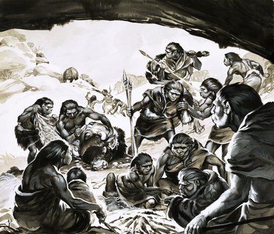 Feitiço dos homens das cavernas do frio de Angus McBride