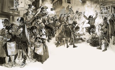 Carlos Eduardo Stuart, o Jovem Pretendente, invade a Inglaterra em 1745 de Angus McBride