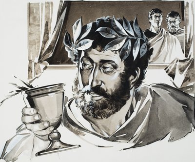 Imperador Commodus (guache sobre papel) de Angus McBride