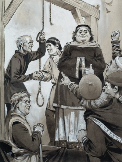 Justiça Medieval (guache sobre papel) de Angus McBride