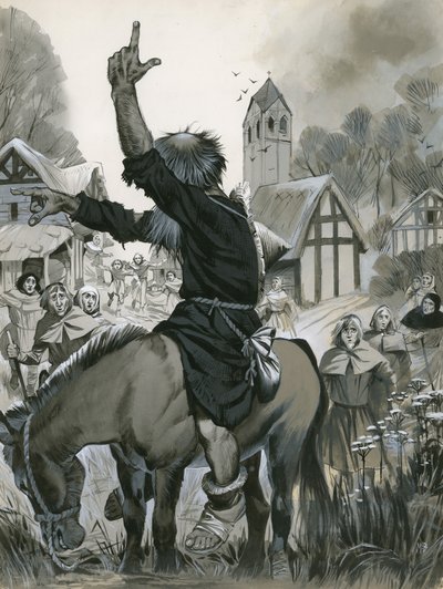 Pedro, o Eremita (guache sobre papel) de Angus McBride