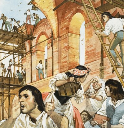 Obras de construção do Papa Sisto de Angus McBride