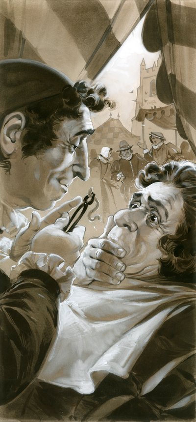 Dentista charlatão com minhoca de Angus McBride