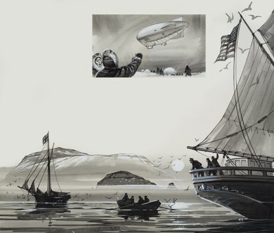 Roald Amundsen (1872-1928) (guache sobre papel) de Angus McBride