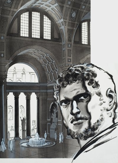 As Termas de Caracala (guache sobre papel) de Angus McBride