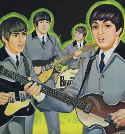 Os Beatles (litografia a cores) de Angus McBride
