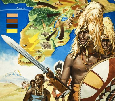 A tribo Masai de África de Angus McBride