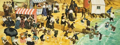 Cena de praia vitoriana ou eduardiana de Angus McBride
