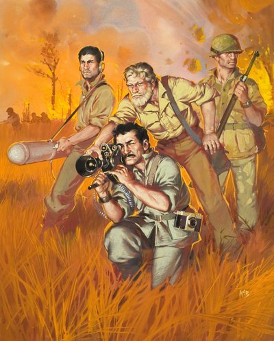 Correspondentes de guerra (guache sobre papel) de Angus McBride