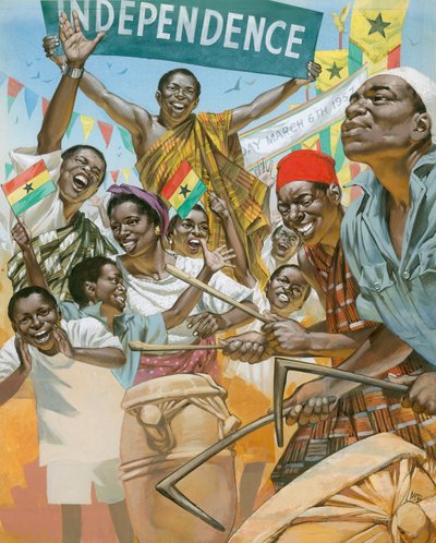 A África Ocidental Desperta (guache sobre papel) de Angus McBride