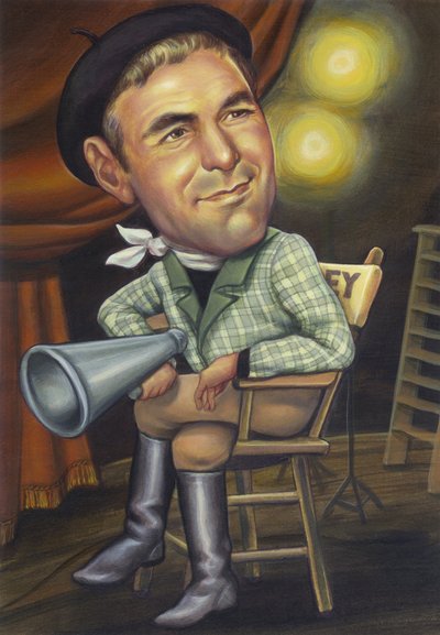 George Clooney, 2002 (acrílico sobre placa de ilustração) de Anita Kunz