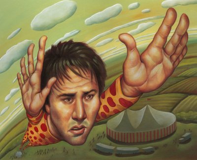 Keanu Reeves, 2000 (acrílico sobre placa de ilustração) de Anita Kunz