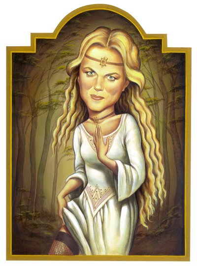 Nicole Kidman, 2002 (acrílico sobre placa de ilustração) de Anita Kunz