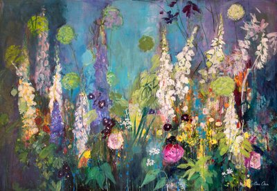 Darkening Garden, Chelsea, 2019 (Acrílico) de Ann Oram