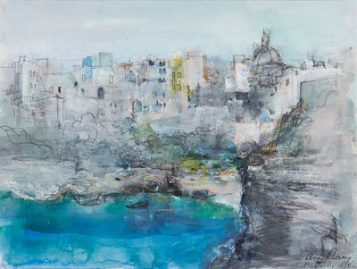 Positano (mídia mista) de Ann Oram