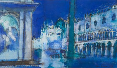 Veneza (tinta e aquarela) de Ann Oram