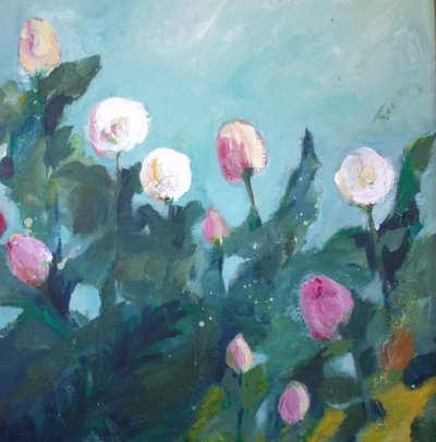 Flores num jardim em flor de Anna-Karin Bergius