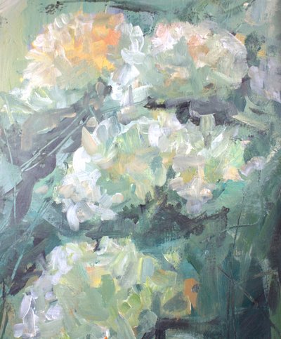 Flores Brancas Impressionistas de Anna-Karin Bergius