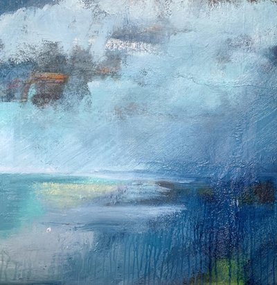 Paisagem marítima azul melancólica de Anna-Karin Bergius