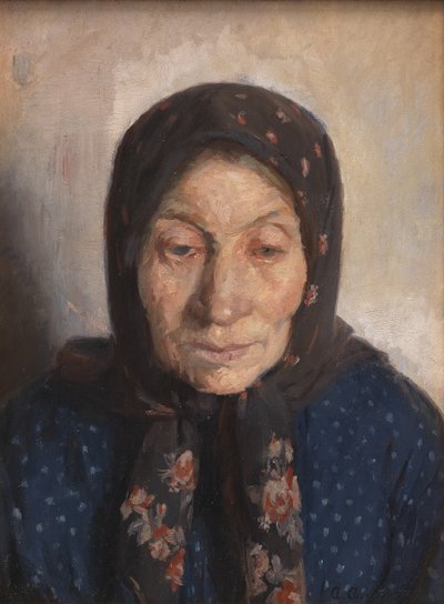 A esposa de um velho pescador de Anna Ancher