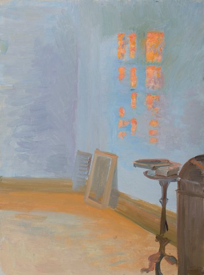 Sol da tarde no estúdio do artista em Markvej. de Anna Ancher
