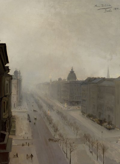 Rua Unter den Linden em Berlim de Anna Bilińska-Bohdanowicz