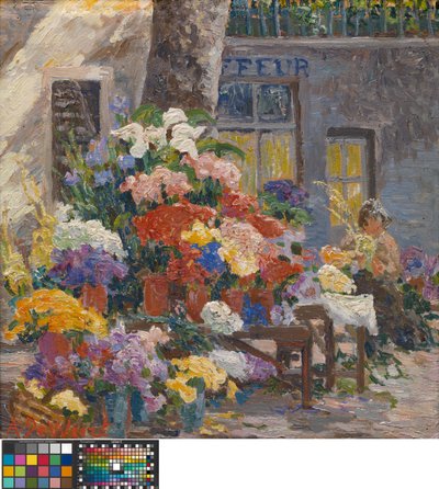 Mercado das flores em Menton (Côte d