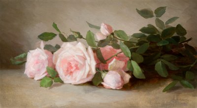 Natureza morta de rosas 1880 (óleo sobre tela) de Anna Eliza Hardy