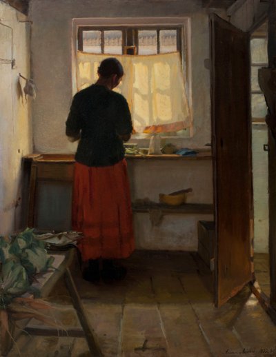 A empregada na cozinha de Anna Kirstine Ancher
