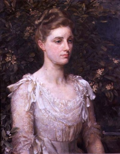 Retrato de Cecilia Farrer (óleo sobre tela) de Anna Lea Merritt