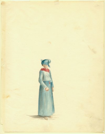 Desenho de uma mulher crioula de Anna Maria Von Phul de Anna Maria von Phul