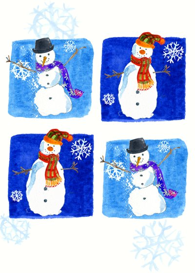 Bonecos de neve de Anna Platts