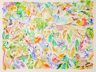 1 Swansong, 2023 (aguarela) de Anna Pugh