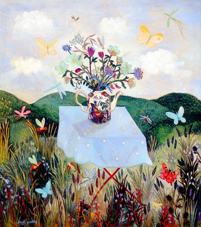 Insectos e Borboletas, 2003 (acrílico) de Anna Pugh