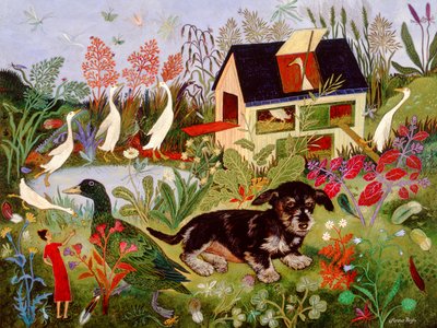 Os Patos da Diana, 2010 (acrílico) de Anna Pugh