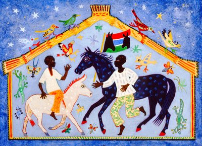 Gâmbia, 2004 (acrílico) de Anna Pugh