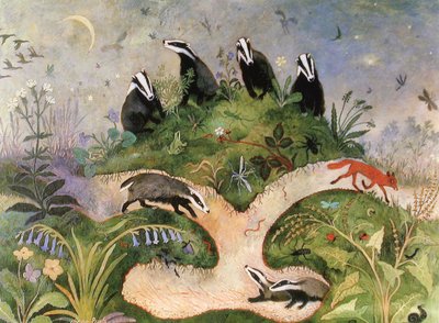 Céu Noturno, 2001 (acrílico) de Anna Pugh