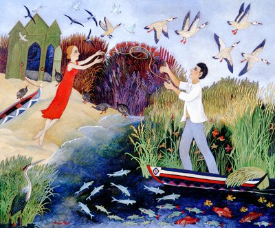 Ship to Shore, 2007 (acrílico) de Anna Pugh